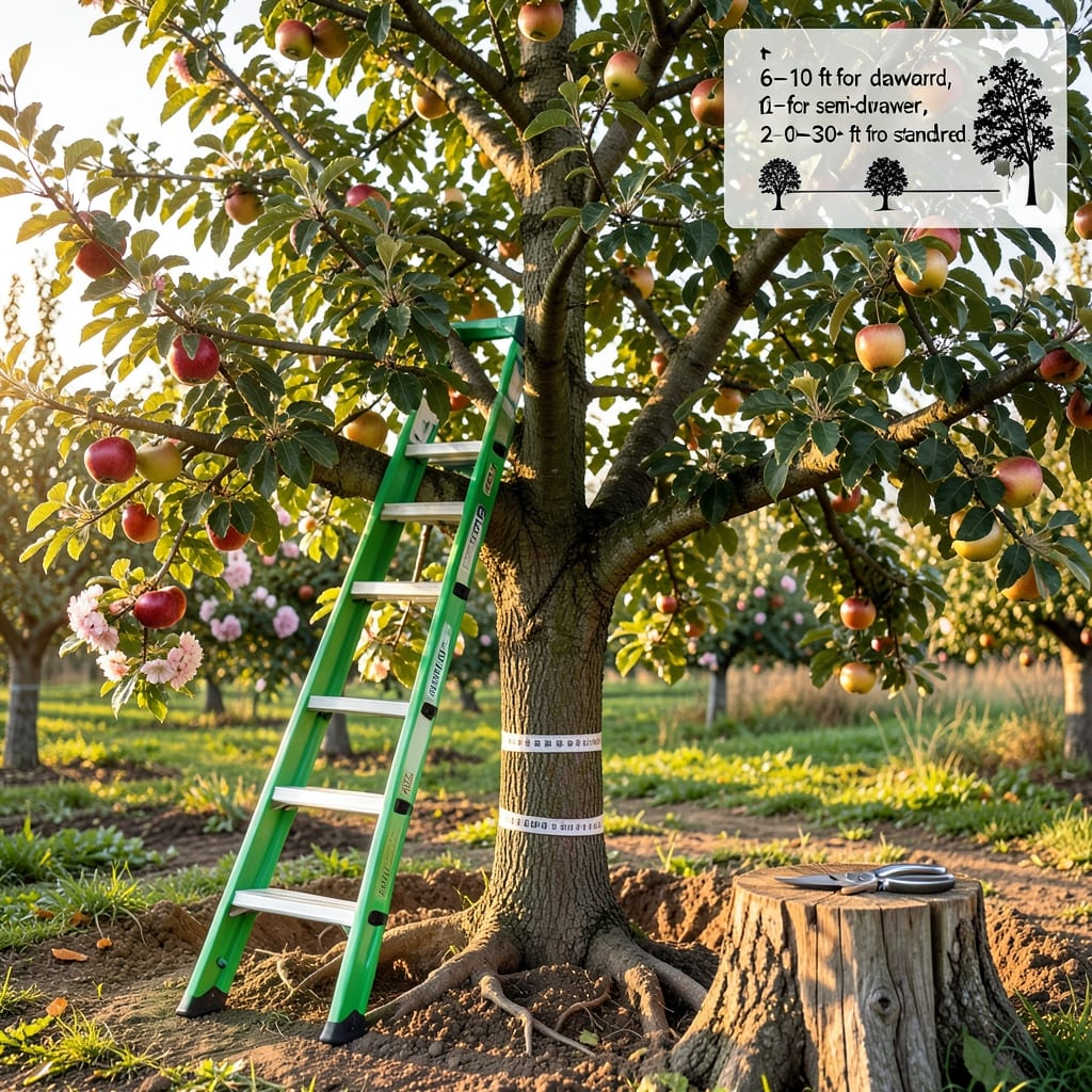 How Tall Can an Apple Tree Grow: Space-Saving Pruning for Small Gardens