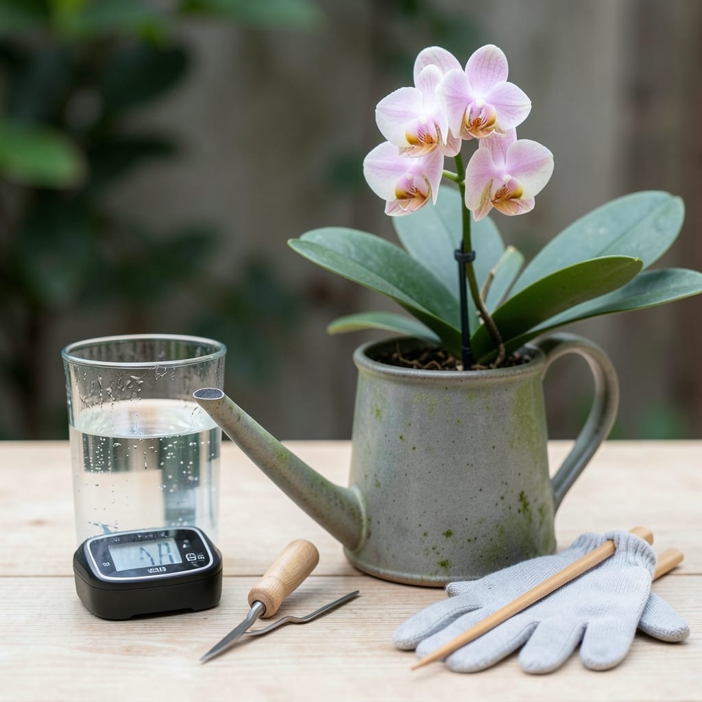 How Often to Water Orchids in a Dry Environment: Adjust Frequency by Leaf Color and Humidity Levels