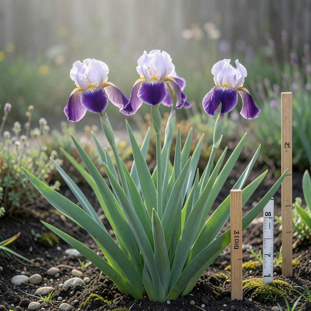 How Tall Do Bearded Irises Grow: Height Ranges by Variety & Planting Depth
