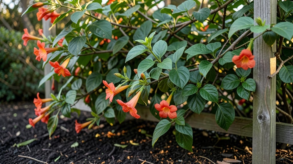 How Tall Do Trumpet Vines Grow: Climbing Heights by Variety and Support Needs