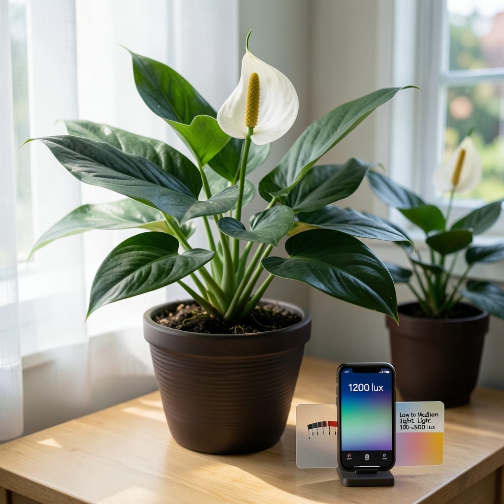 How Much Light Does a Peace Lily Plant Need: Ideal Brightness for Lush Growth Without Sunburn